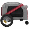 Pet Bike Trailer Red and Black Oxford Fabric and Iron