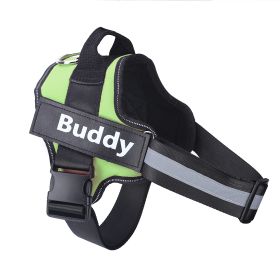 Dog Harness No Pull Reflective Breathable Adjustable Pet (Option: Green-XS)